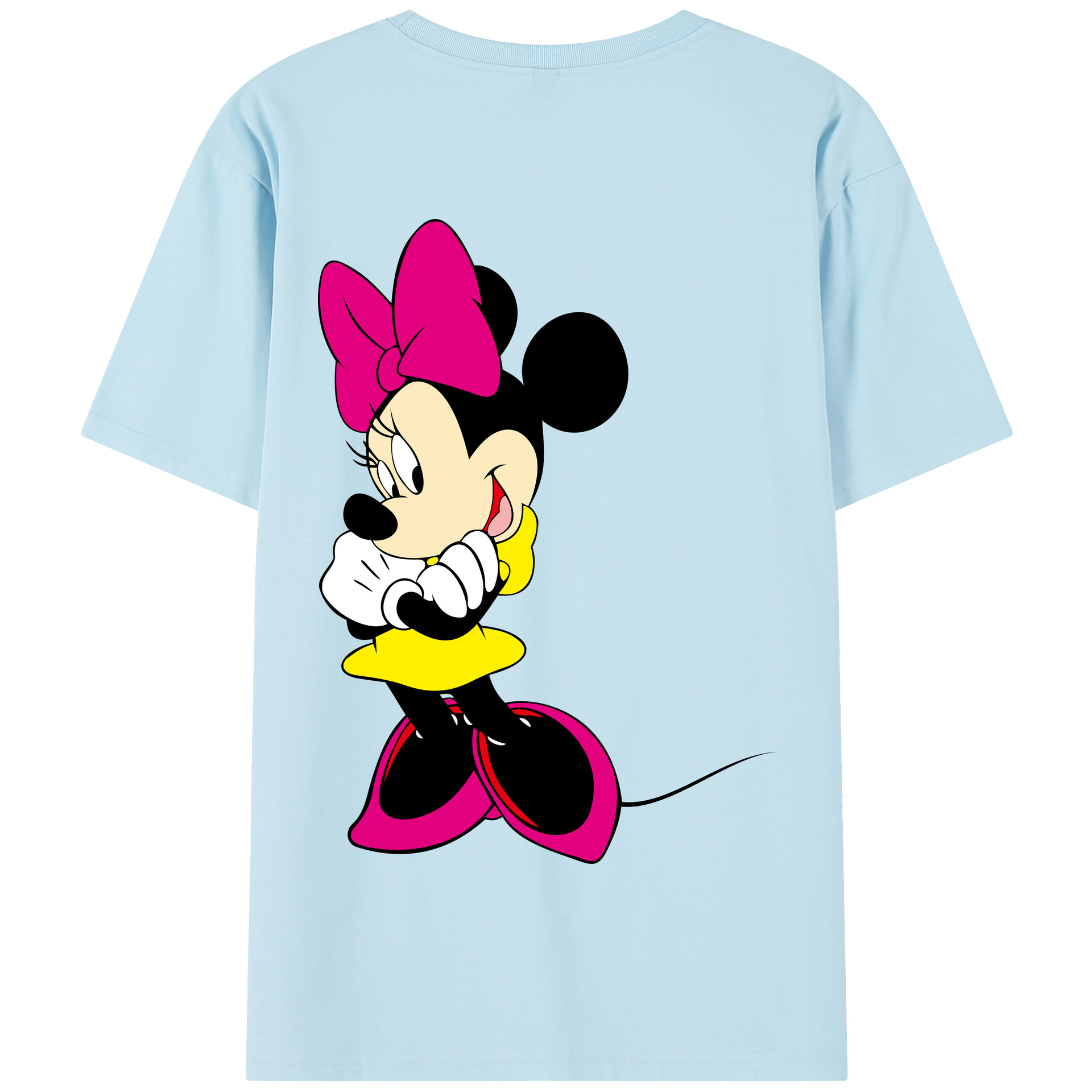 （画像用） ミッキーマウス Mickey Mouse 綿100％半袖Tシャツ（背面プリント）